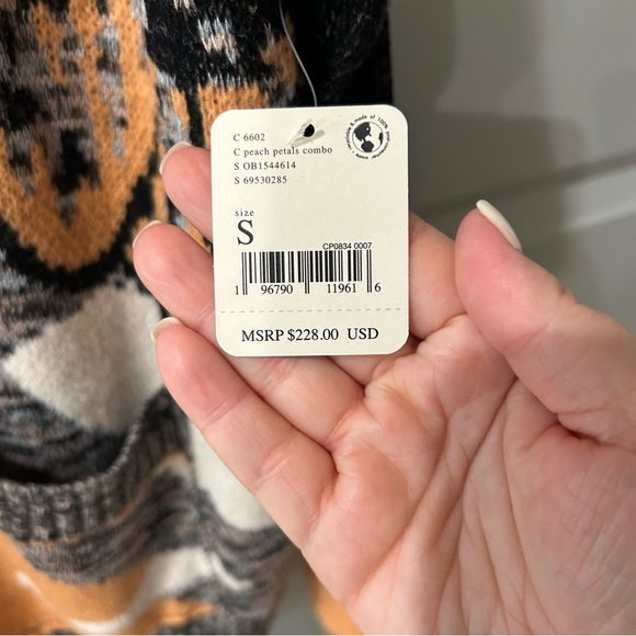 NWT Free People August Floral Cardigan - Picture 6 of 6